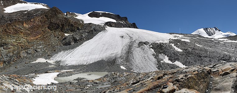 13.08.2016: Alphubelgletscher (Walliser Alpen), Standort 2