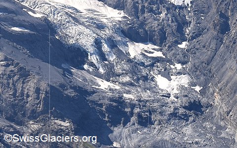 23.08.2024: Doldenhorngletscher (Berner Oberland, Schweizer Alpen), Gletscherzunge
