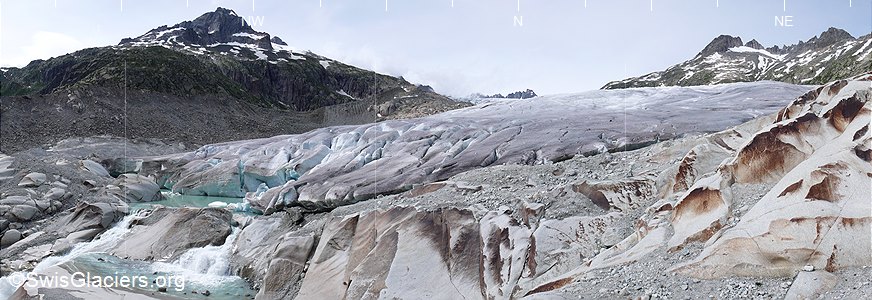 28.06.2007: Rhonegletscher (Walliser/Urner Alpen, Schweiz), Standort 1