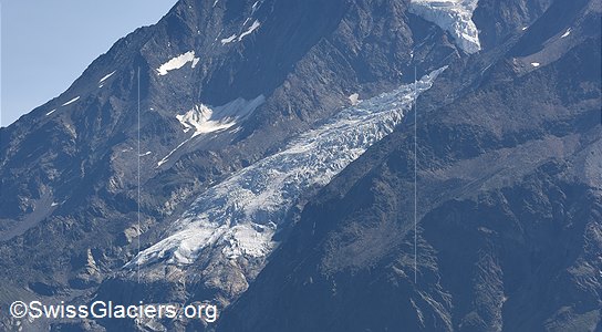 22.07.2019: Hobärggletscher (Walliser Alpen, Schweiz), Standort 1