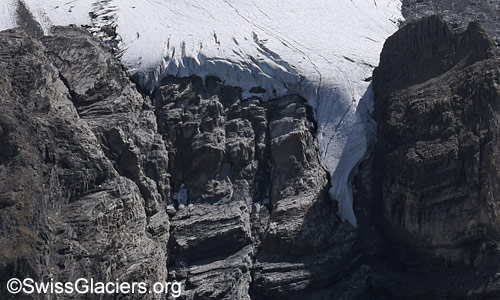 Östliche Zunge des Blüemlisalpgletschers. Foto vom 7. September 2025.