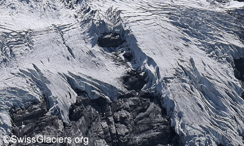 Westliche Zunge des Blüemlisalpgletschers. Foto vom 7. September 2025.