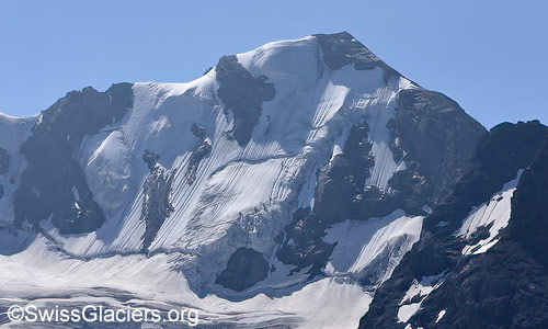Blüemlisalphorn und Nordwand. Foto vom 23. August 2024.