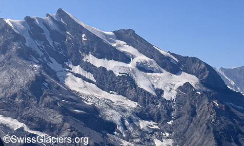 Doldenhorn und Doldenhorngletscher. Foto vom 23. August 2024.