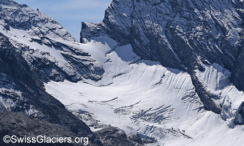 Fründegletscher und Fründejoch. Foto vom 7. September 2025.