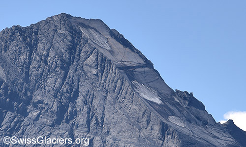 Gipfelflanke Fründehorn. Foto vom 8.8.2022.