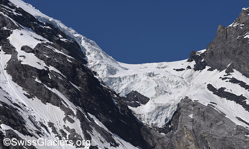 Abbruch Blüemlisalpsattel. Stand 17.6.2023