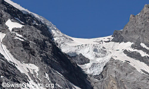 Abbruch Blüemlisalpsattel. Stand 18.7.2024
