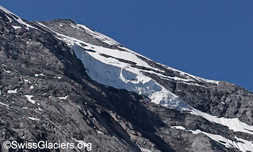 Hängegletscher Morgenhorn. Stand 18.7.2024