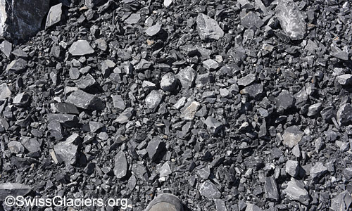 Lawinenkegel im westlichen Teil. Foto vom 7. September 2024.