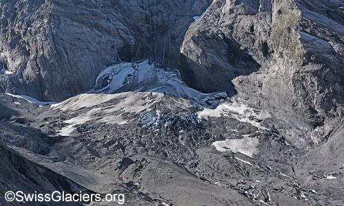 Mittlerer Teil des Gamchigletschers. Foto vom 7. September 2024.