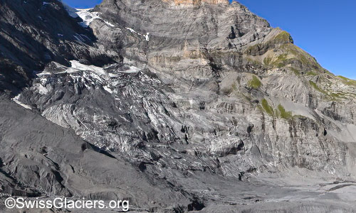 Nördlicher Teil des Gamchigletschers. Foto vom 7. September 2024.