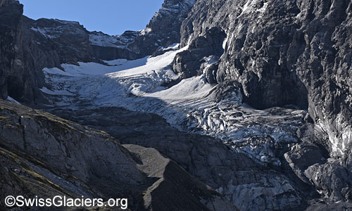 Südlicher Teil des Gamchigletschers. Foto vom 31. August 2025.