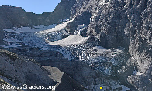 Südlicher Teil des Gamchigletschers. Foto vom 7. September 2024.