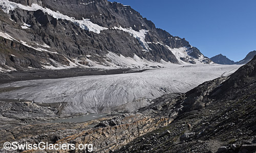 Kanderfirn im Überblick. Situation am 3.7.2023.