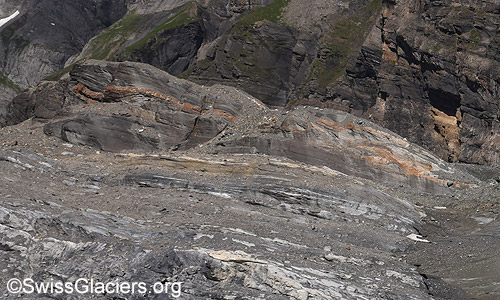 Kanderfirn: Eindrücklicher Rundhöcker. Foto vom 3.7.2023.