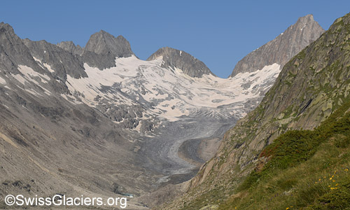 Oberaargletscher am 17. Juli 2023.
