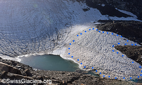 Proglazialer See vor dem Rappegletscher am 24.8.2019