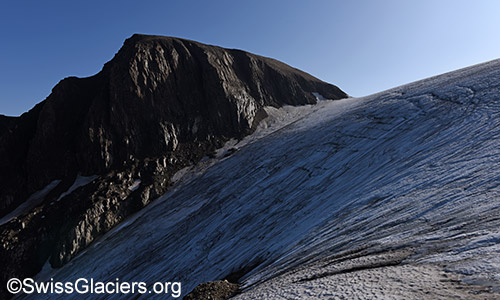 Rappegletscher und Rappehorn am 24.8.2019