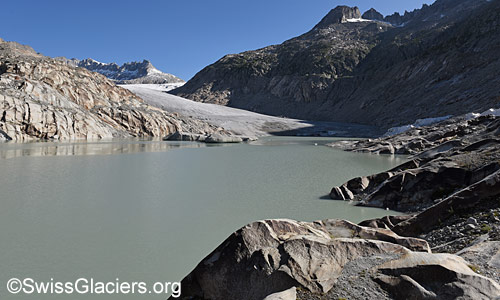 Östlicher Teil des proglazialen Gletschersee am 10.7.2025.