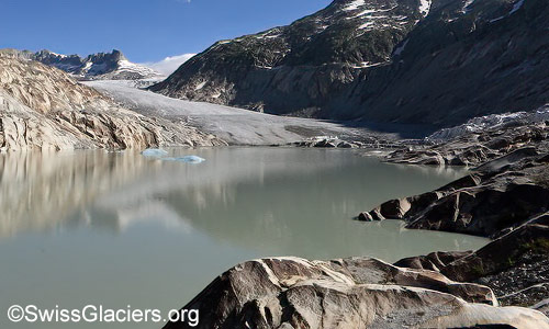 Östlicher Teil des proglazialen Gletschersee am 29.7.2024.