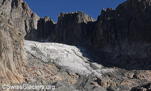 Ostteil des Sidelengletschers am 29.9.2023.