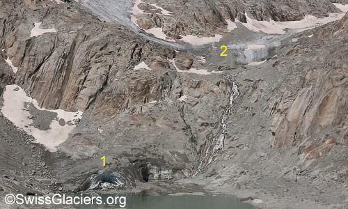 Toteiskegel und Tiefengletscher am 29. August 2024.