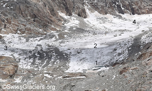 Tiefengletscher am 9. August 2023.