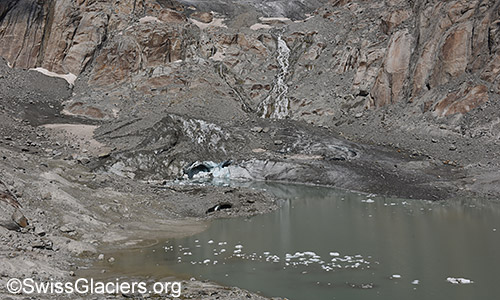 Toteiskegel von Südosten am 15.7.2022.