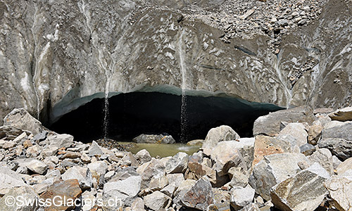Nördliches Gletschertor am 10.7.2019.