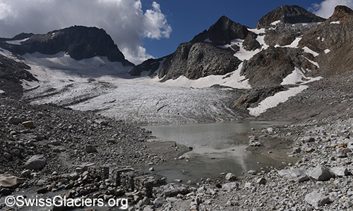 Westlicher Gletschersee am 26.8.2019.