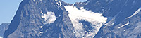 Vorher/Nachher Vergleichsfotos vom Eigergletscher (Berner Alpen) anzeigen.