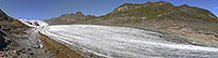 Vorher/Nachher Vergleichsfotos vom Griesgletscher (Walliser Alpen) anzeigen.