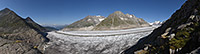 Vorher/Nachher Vergleichsfotos vom Grosser Aletschgletscher (Berner Alpen) anzeigen.