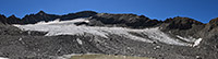Vorher/Nachher Vergleichsfotos vom Muttgletscher (Walliser Alpen) anzeigen.