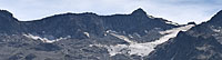 Vorher/Nachher Vergleichsfotos vom Taleggligletscher (Berner Alpen) anzeigen.
