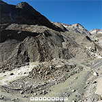 Schmelzwasser-Abfluss am Unteraargletscher