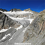 Bächligletscher und Diamantstock von Osten (Luftaufnahme)