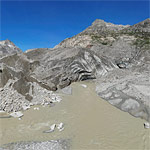 Unteraargletscher: Viel Schmelzwasser