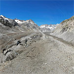 Unteraargletscher: Schuttbedekter Eisstrom und Zerfallserscheinungen