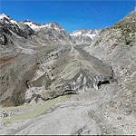 Unteraargletscher: Schuttbedeckter Eisstrom, Gletscherfront und Gletschervorfeld