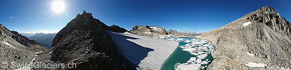 Chüebodengletscher von Osten (Luftaufnahme)