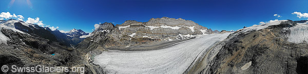 Kanderfirn aus der Vogelperspektive.