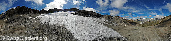 Muttgletscher und Gross Muttenhorn (Luftaufnahme)