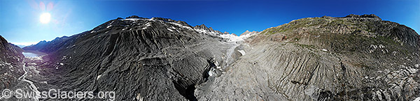 Oberaargletscher (Luftaufnahme).