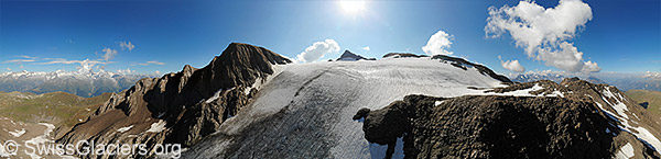 Rappegletscher von Nordwesten (Luftaufnahme).