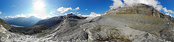 Schwarzberggletscher (Luftaufnahme).