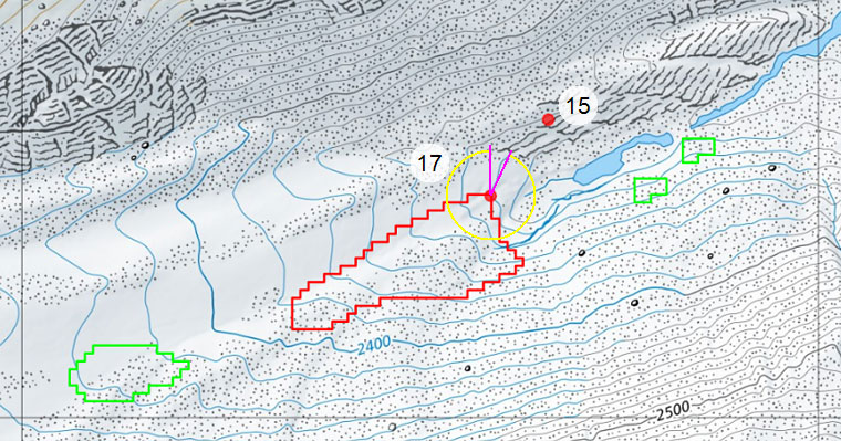Quelle Karte: Bundesamt für Landestopografie swisstopo. Distanz von Gitter zu Gitter: 1km.