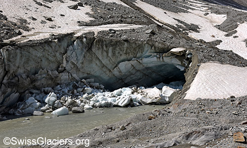 Glacier gate Oberaarggletscher