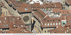Bern360.ch - Interaktives 360°-Gigapixel-Panoramabild aufgenommen von der Turmspitze des Berner Münsters